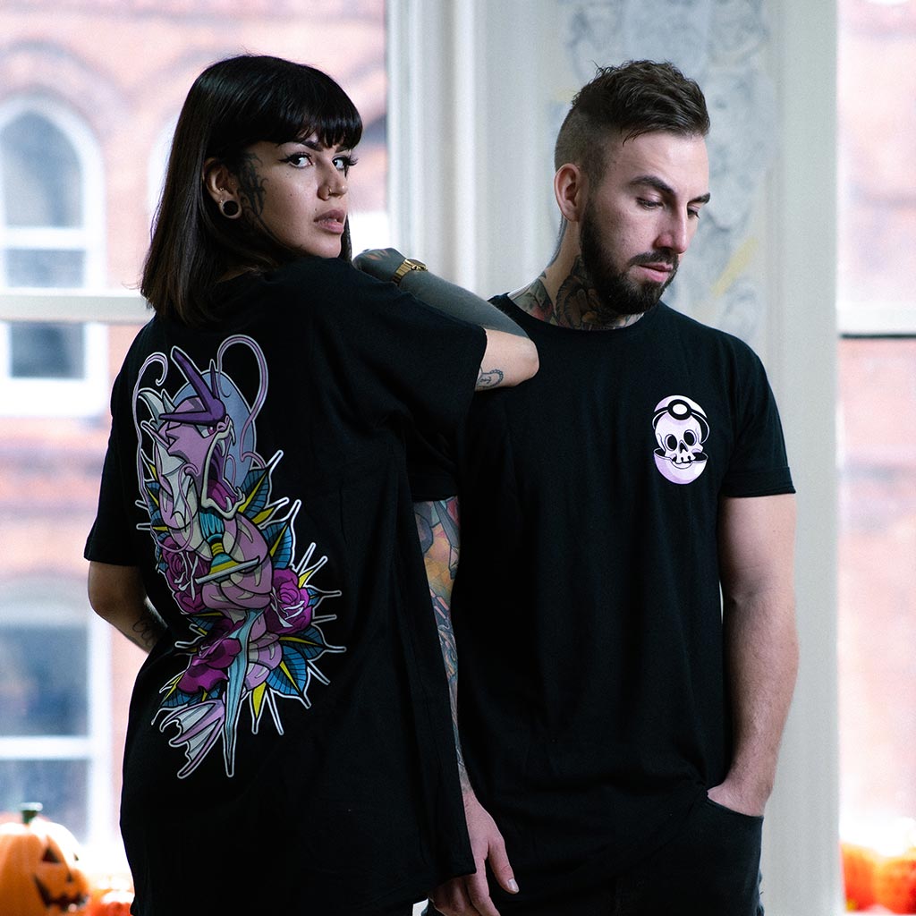 Matsy Art Gyarados T-Shirt in Black