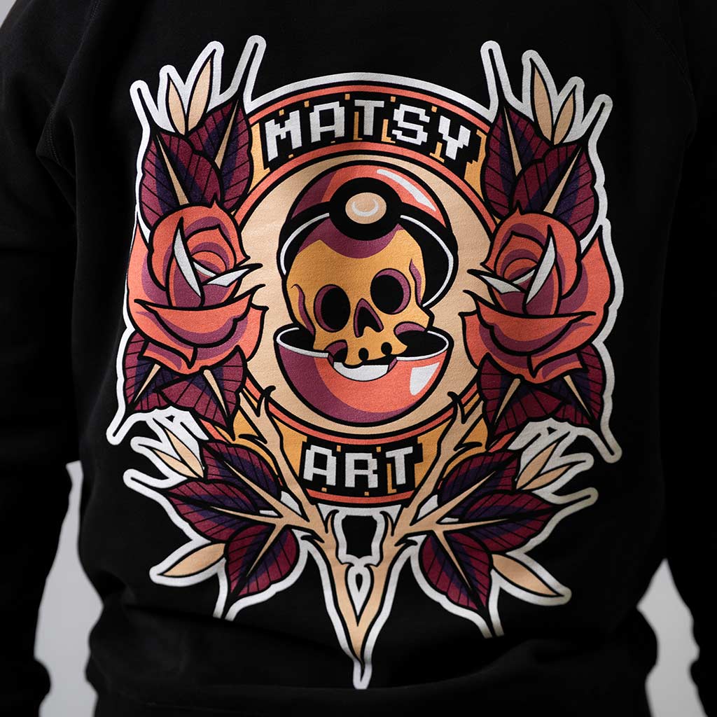 Matsy Art Logo Hoodie in Black
