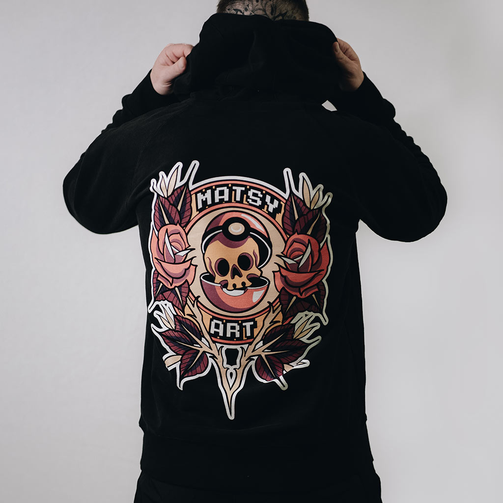 Matsy Art Logo Hoodie in Black
