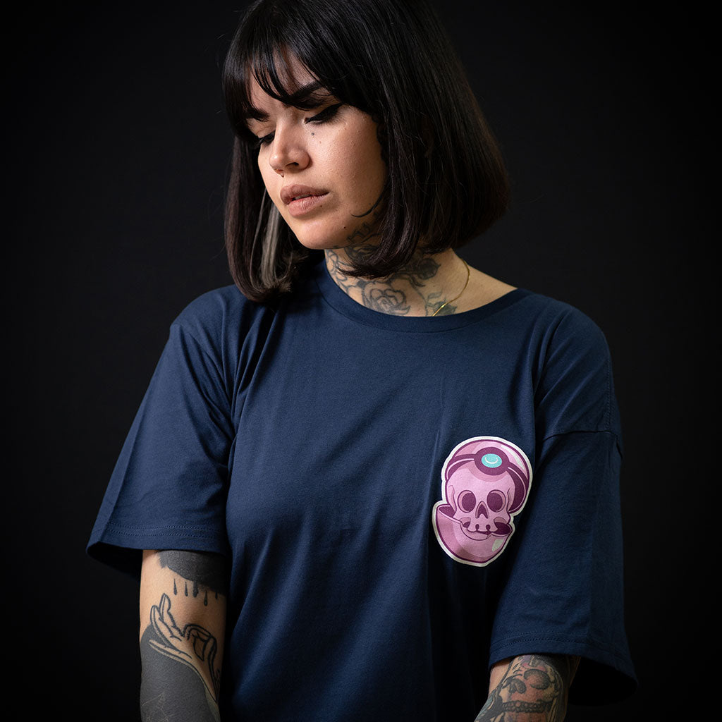 Slowpoke Scorpion Long T-Shirt in Navy