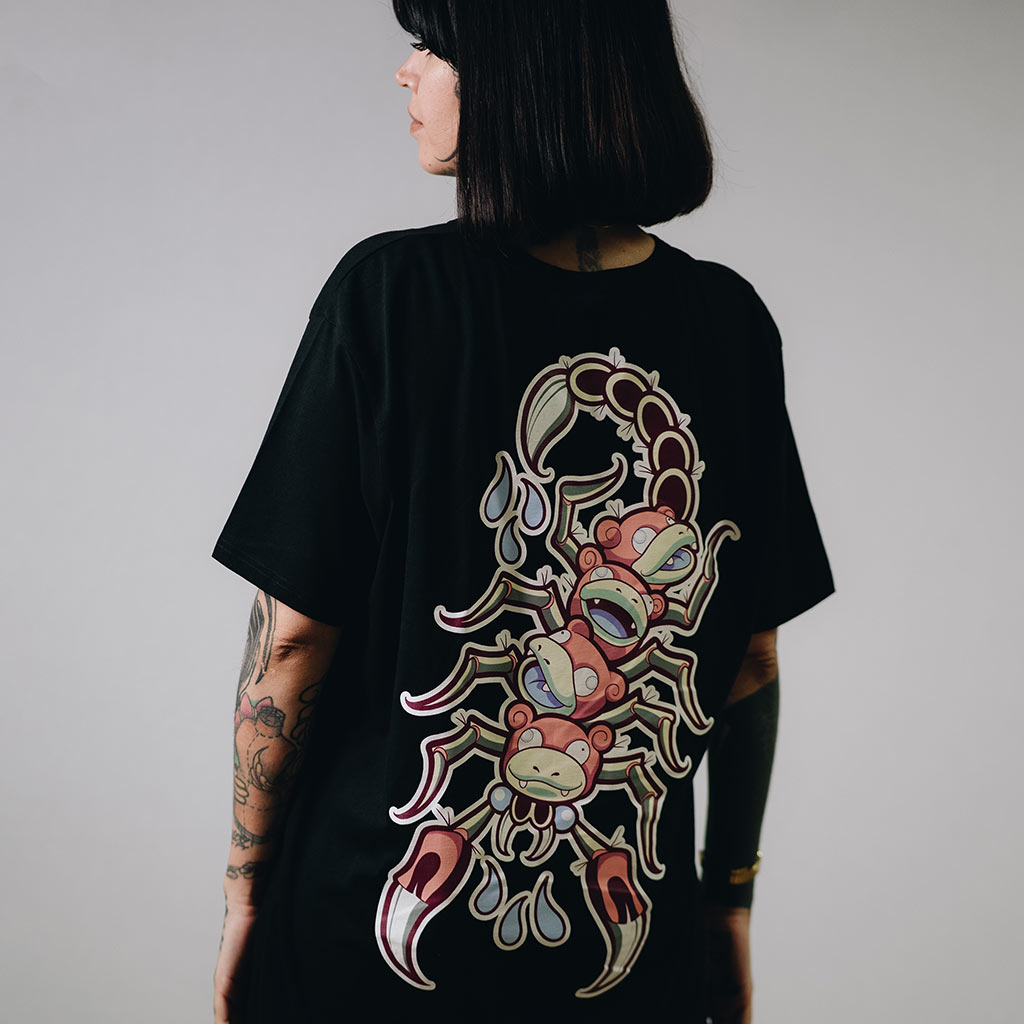 Slowpoke Scorpion T-Shirt in Black